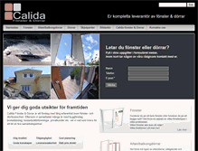 Tablet Screenshot of calidafonster.se